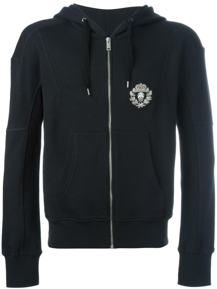 Alexander Mcqueen Skull & Crown Patch Hoodie