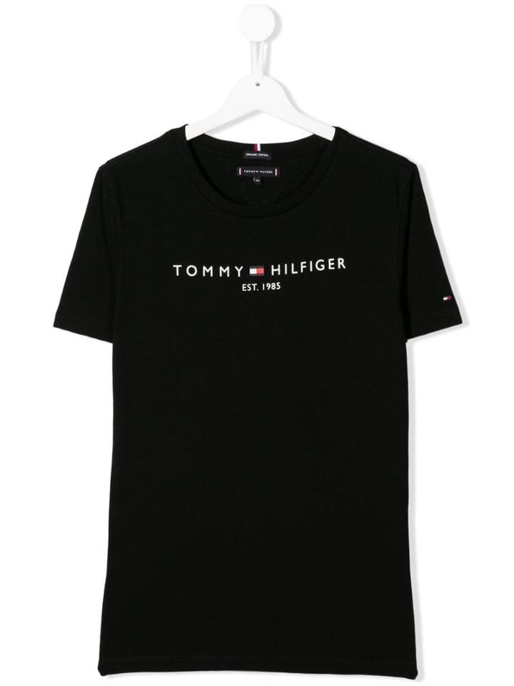 Tommy Hilfiger Junior Teen Essential Logo T-shirt - Black