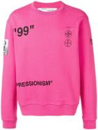 Off-white Impressionism Sweatshirt - Pink
