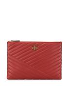 Tory Burch Kira Quilted Clutch - Red