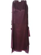 Lanvin Toga Dress, Women's, Size: 36, Pink/purple, Silk/brass