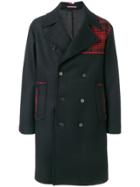 Tommy Hilfiger Oversized Block Tartan Coat - Blue
