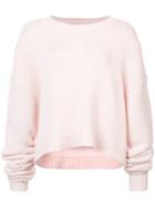 Theperfext Cashmere Chunky Sweater - Pink & Purple