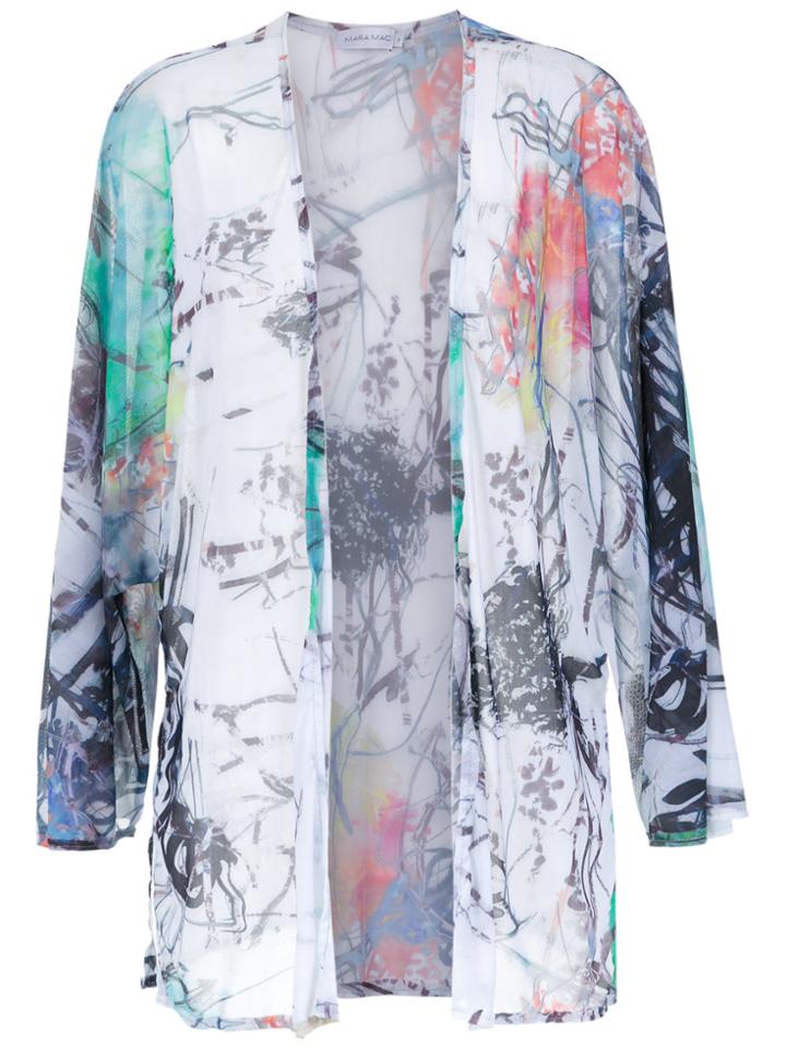 Mara Mac Printed Jacket - White
