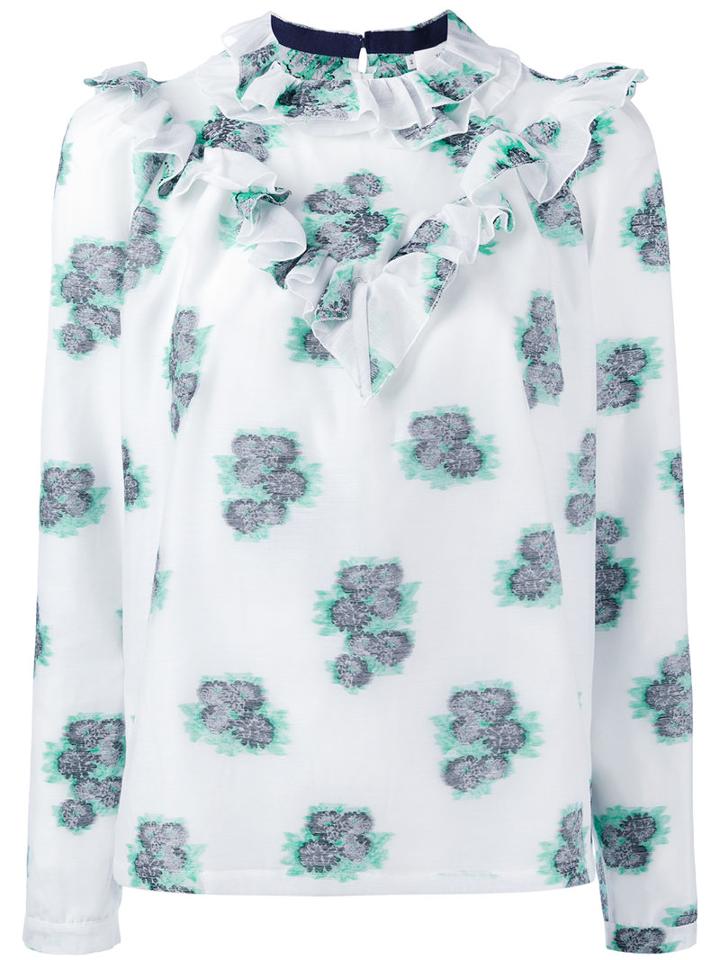 Roseanna - Floral Print Blouse - Women - Cotton/polyamide - 38, White, Cotton/polyamide