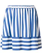 Love Moschino Striped Mini Skirt - Blue