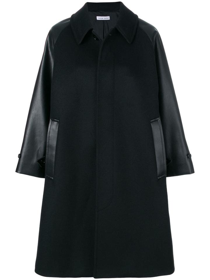 Tomas Maier Compact Wool Coat - Black