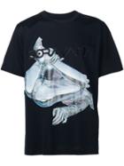 Juun.j Robot Print T-shirt, Men's, Size: 48, Black, Acetate/cotton