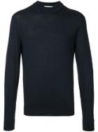 Cerruti 1881 Long-sleeve Fitted Sweater - Blue