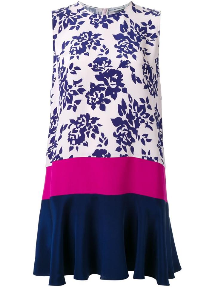 Mary Katrantzou Antona Shift Dress, Women's, Size: 12, Pink/purple, Silk