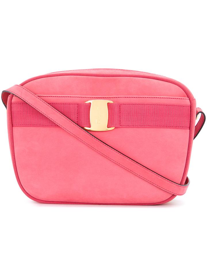 Salvatore Ferragamo Vintage Vara Crossbody Bag - Pink & Purple