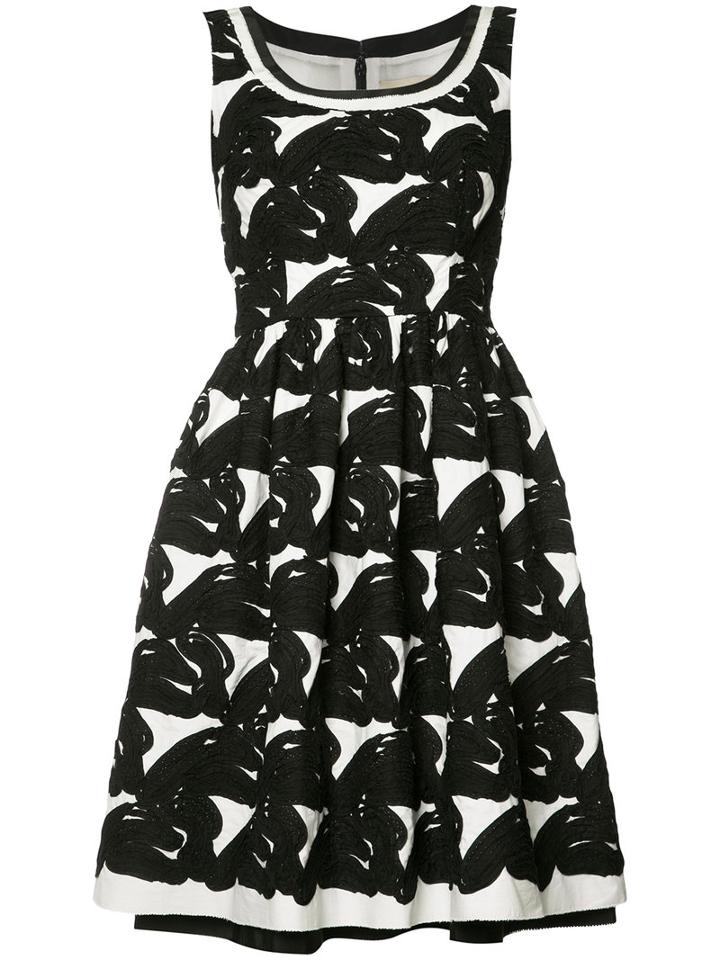 Carolina Herrera - Sleeveless Jacquard Dress - Women - Silk/cotton - 6, Black, Silk/cotton