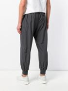 Stella Mccartney Cropped Fitted Cuff Trousers - Grey