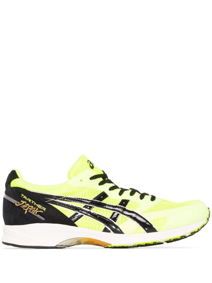 Asics Yellow And Black Tarther Japan Sneakers