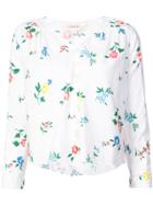 The Great Boutonniere Wildflower Print Top - White