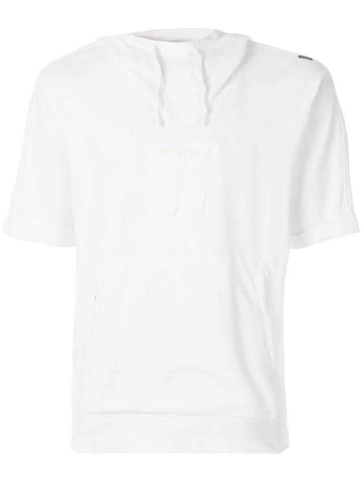 Stone Island Shadow Project Short Sleeved Hoodie - White