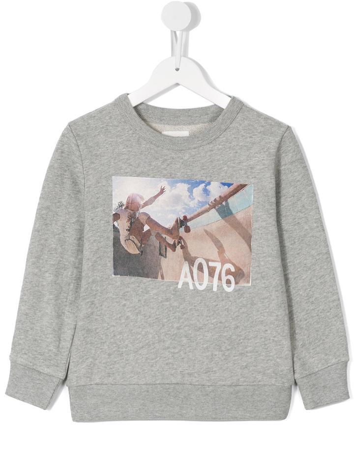 American Outfitters Kids Skate Print Sweatshirt, Boy's, Size: 12 Yrs, Grey