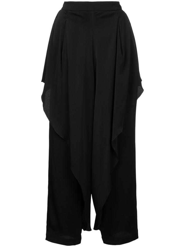 Stella Mccartney Ruffled Trousers - Black