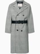 Mackintosh Glen Checked Trench Coat - Black