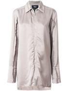 Yang Li Long Zipped Shirt - Grey