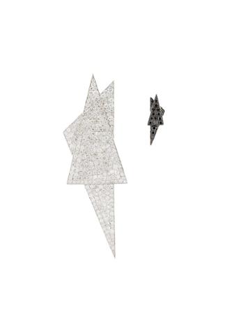 Elise Dray Geometric Diamond Earrings