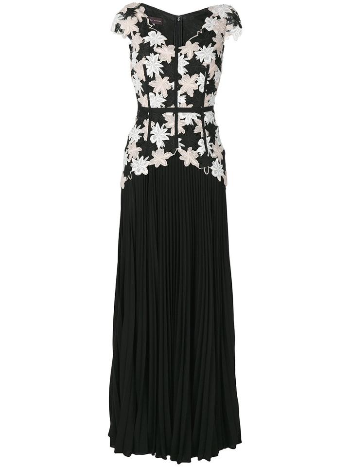 Talbot Runhof - Nonee Dress - Women - Polyester/spandex/elastane/cupro - 46, Black, Polyester/spandex/elastane/cupro