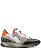 Leather Crown Colour Block Low Top Sneakers - White