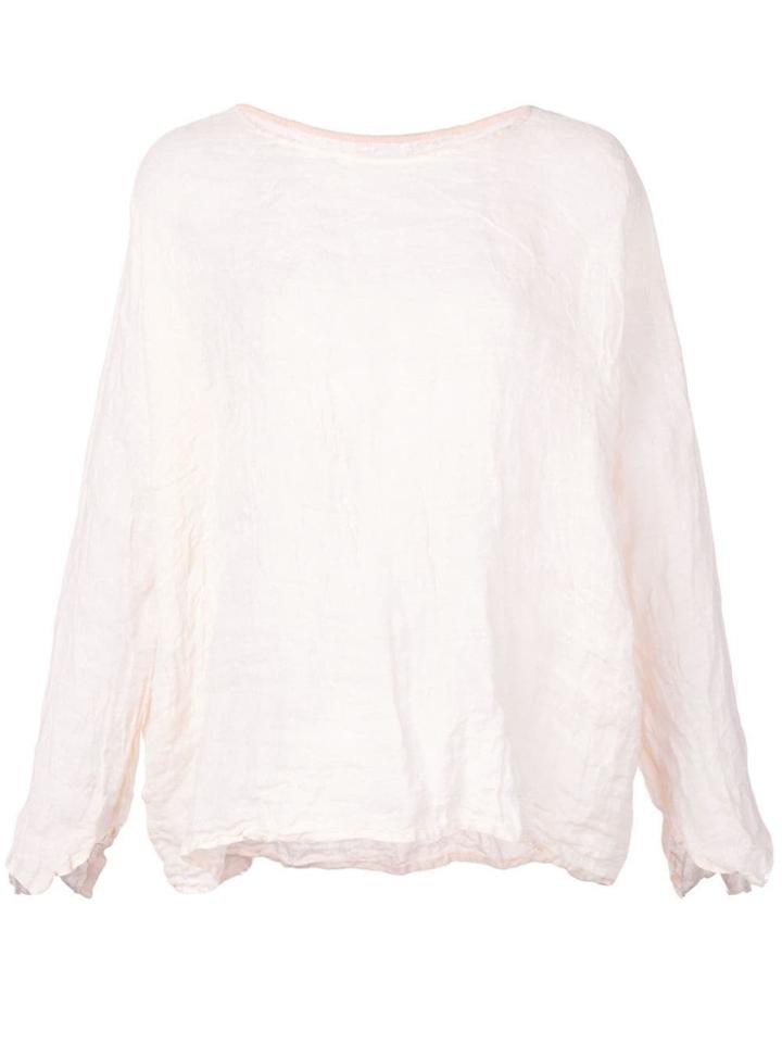 Daniela Gregis Peach Linen Top - Neutrals