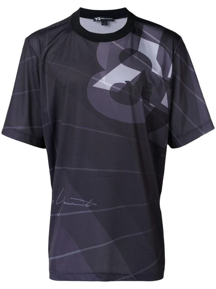 Y-3 Logo Printed T-shirt - Black