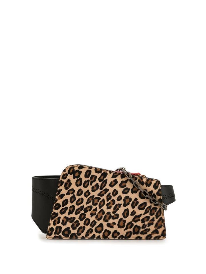 The Volon Dia Cross Body Leopard Bag - Brown