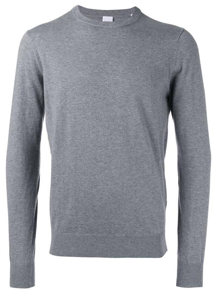 Aspesi Classic Crewneck Sweater, Men's, Size: 50, Grey, Cotton/cashmere