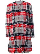Thom Browne Rwb Oversized Tweed Overcoat - Red