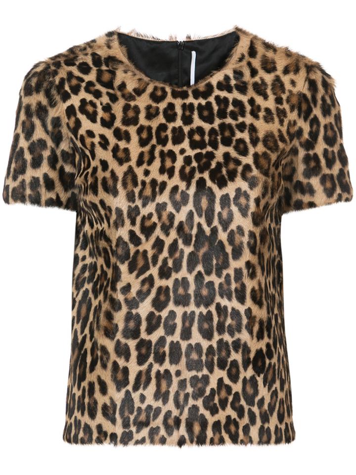 Rosetta Getty Leopard Print T-shirt - Brown