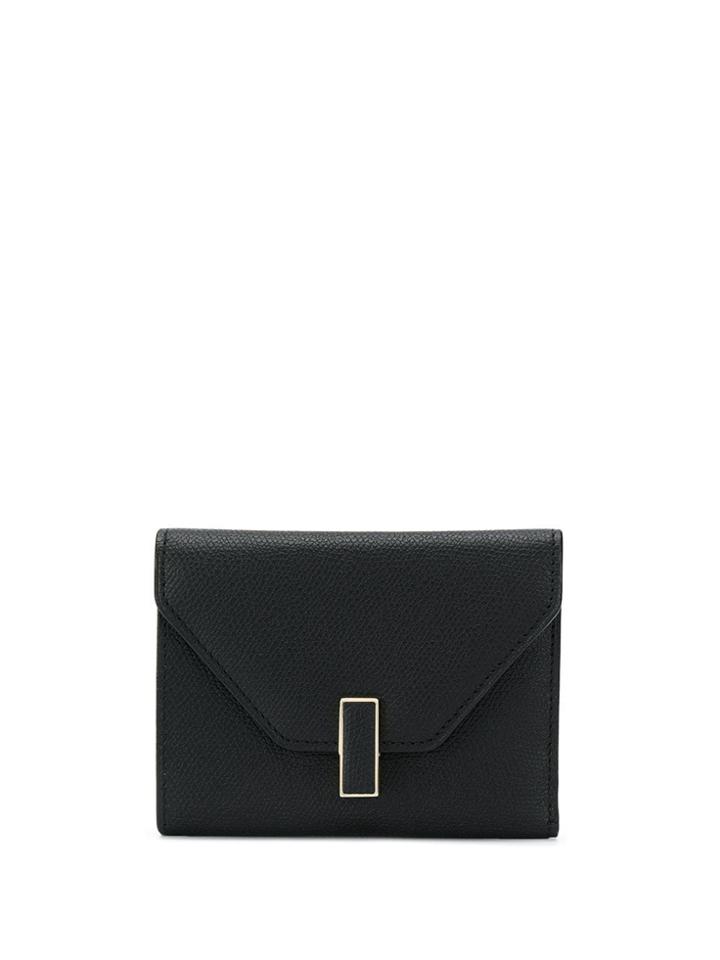 Valextra Iside Envelope Wallet - Black