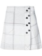 Derek Lam 10 Crosby A-line Skirt - Grey