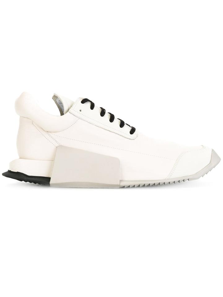 Adidas By Rick Owens White Level Runner Sneakers