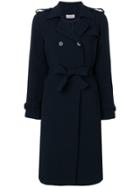 Alberto Biani Belted Trench Coat - Blue