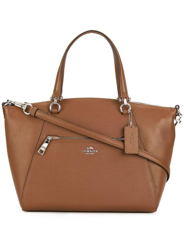 Coach Prairie Satchel Tote, Women's, Brown, Calf Leather