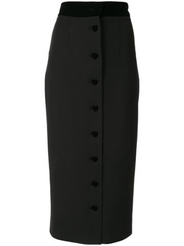 George Keburia Black Midi Skirt