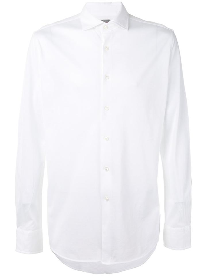 Xacus - Slim-fit Shirt - Men - Cotton - 42, White, Cotton