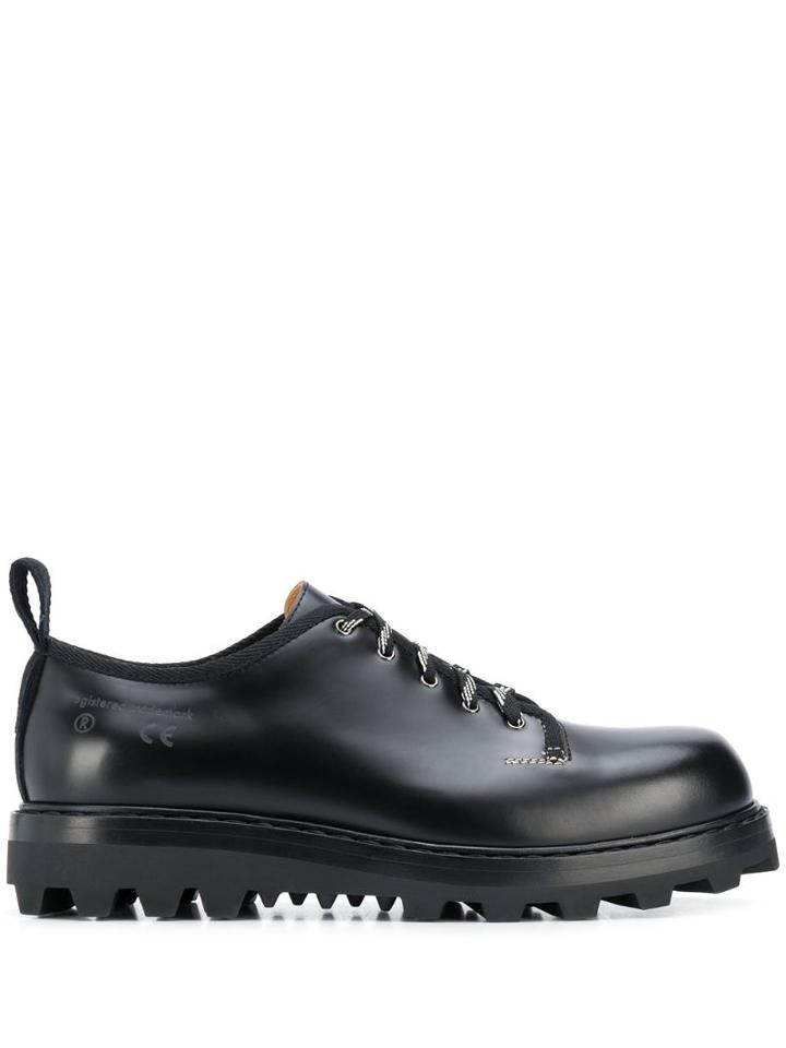 Oamc Ridged Sole Lace-up Shoes - Black