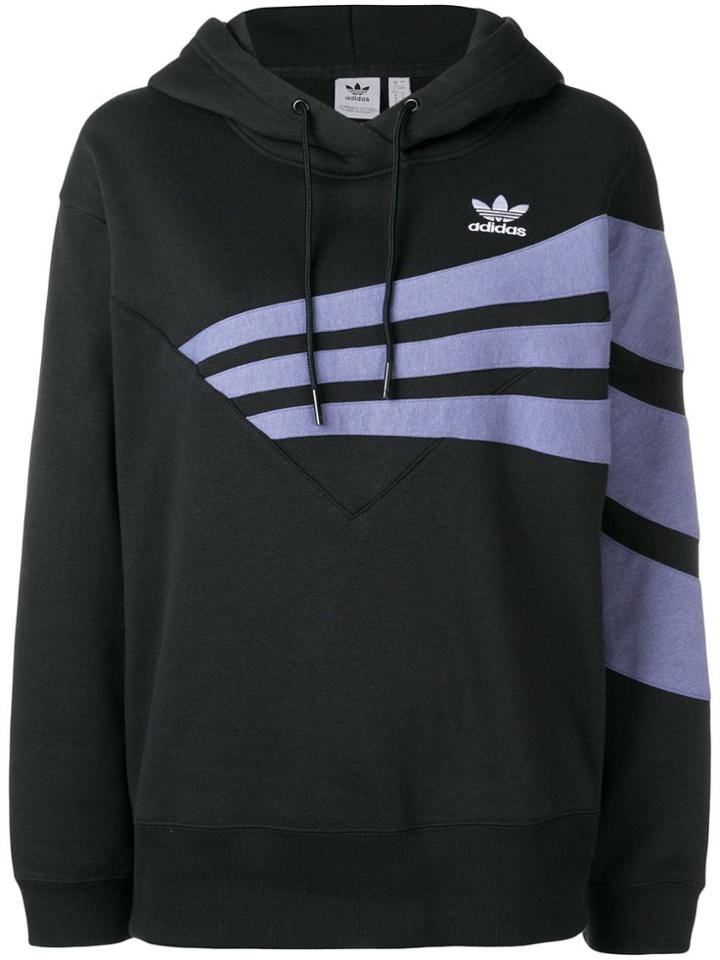 Adidas Logo Detail Hoodie - Black