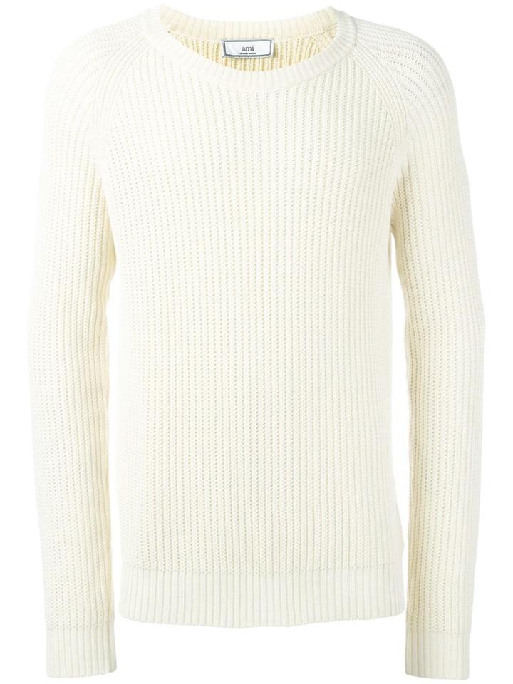 Ami Alexandre Mattiussi Raglan Sleeve Sweater - Nude & Neutrals