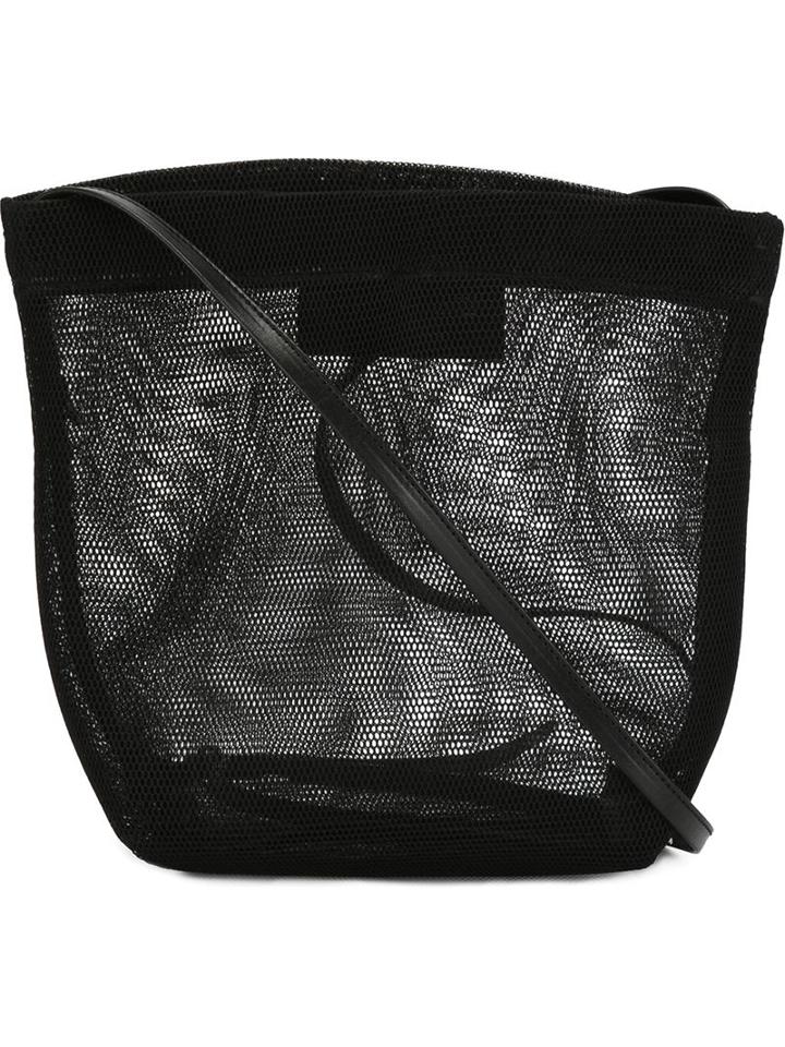Ann Demeulemeester Mesh Bucket Bag, Women's, Black