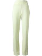 Jean Louis Scherrer Vintage Crepe Trousers, Women's, Size: 38, Green