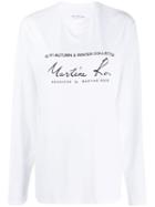 Martine Rose Printed Logo Sweatshirt - White