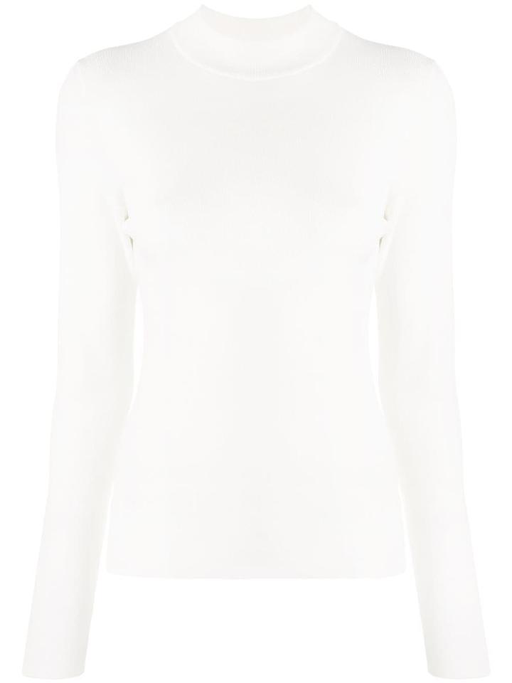 The Row Roll Neck Top - White