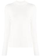 The Row Roll Neck Top - White