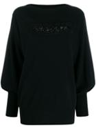 P.a.r.o.s.h. Embellished Detail Sweater - Black