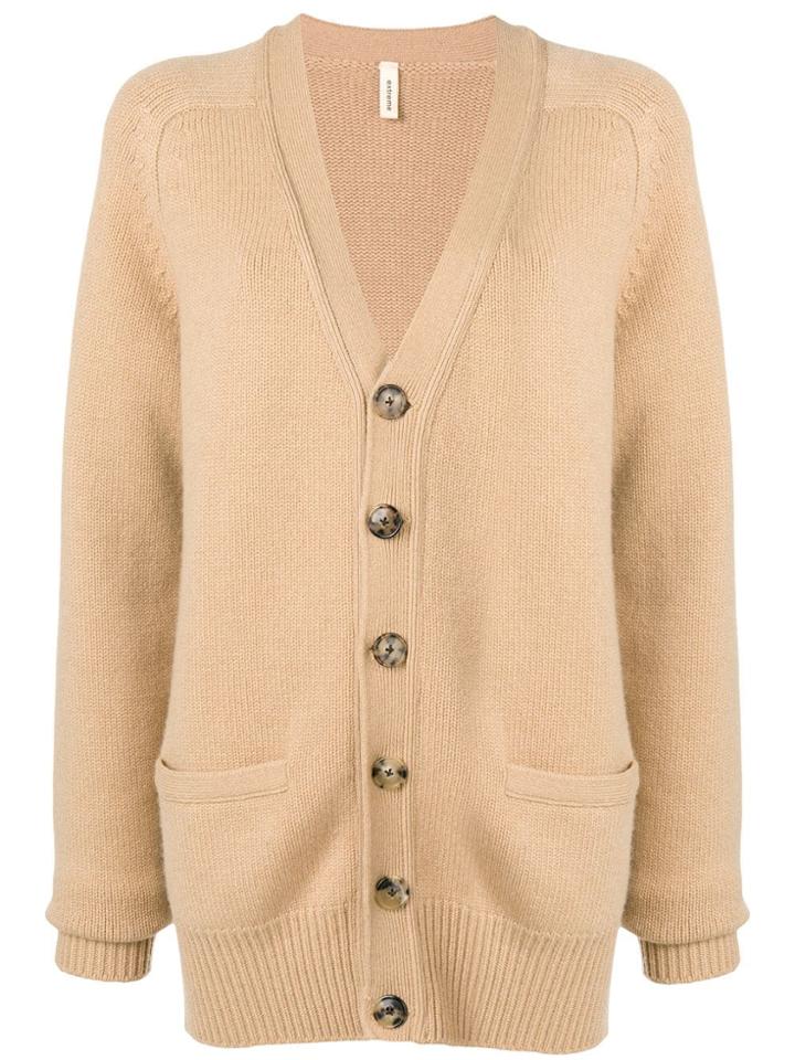 Extreme Cashmere V-neck Cardigan - Brown